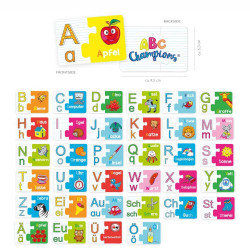ABC CHAMPIONS ABC-Lernspielkarten-Set 70-teilig inkl. Umlaut