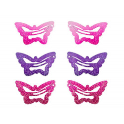 CC-Clips Schmetterling 3cm 2tlg 3Fb. (6)