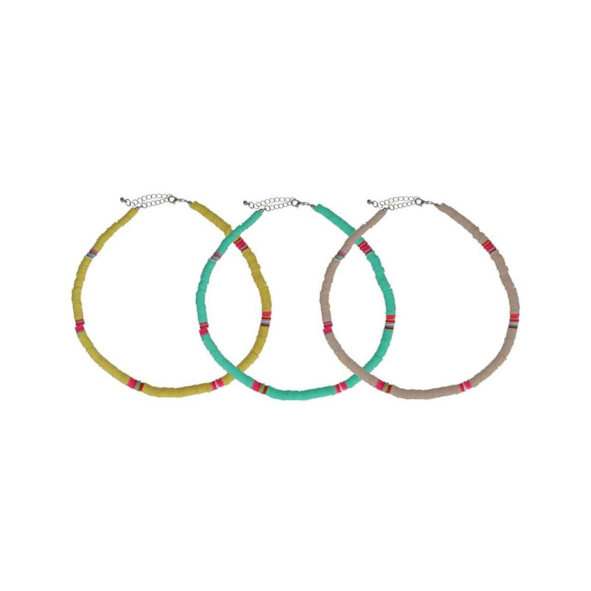 Kette Perlen bunt 4 Farben (6)