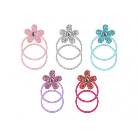 Haargummi Set Blume 10tlg (4)