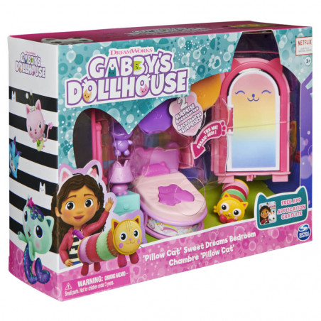 Spin Master - Gabbys Dollhouse - Deluxe Room Pillow Cats Schlafzimmer