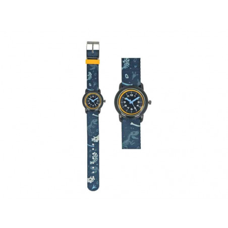 Ki.Uhr Textil Dino blau (4)