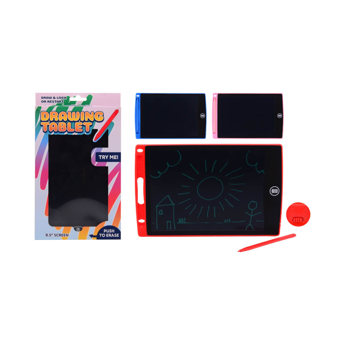 Zeichentablett, 3-fach sortiert