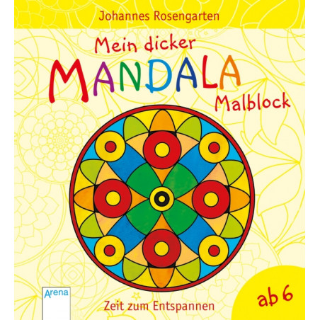 Mein dicker Mandala-Malblock.