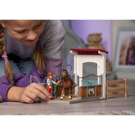 Schleich - Horse Club - Pferdebox mit Hanna & Cayenne