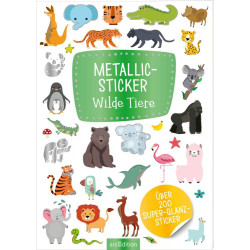 Metallic-Sticker Wilde Tiere