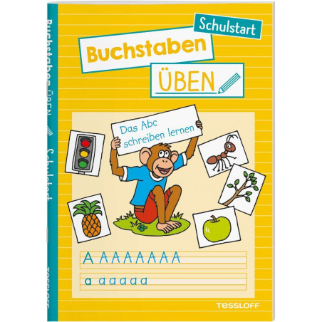 Buchstaben üben. Schulstart