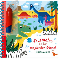 Arena Verlag - Ausmalen mit dem magischen Pinsel – Dinosaurier