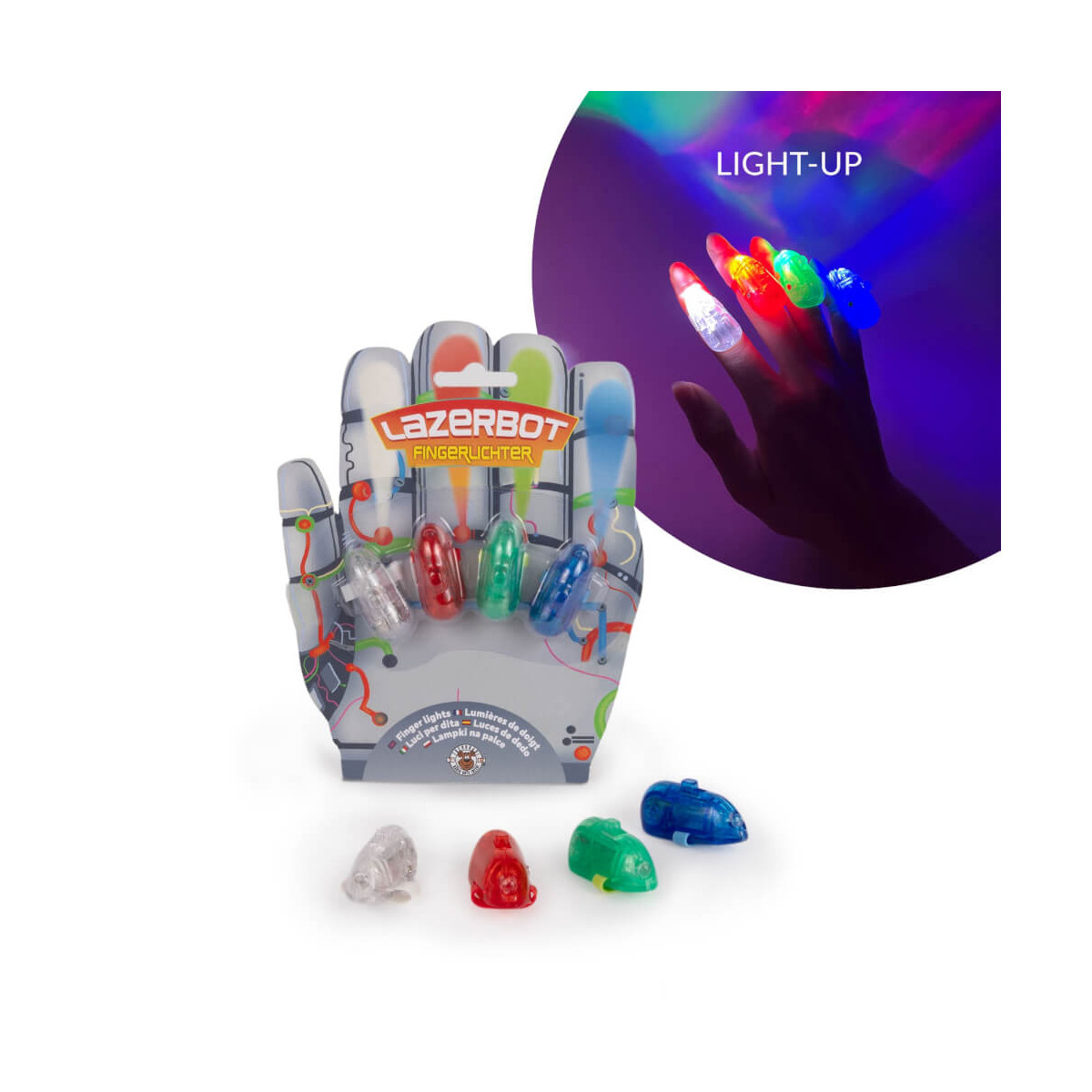 Fingerlights 4er-Set Laserbot