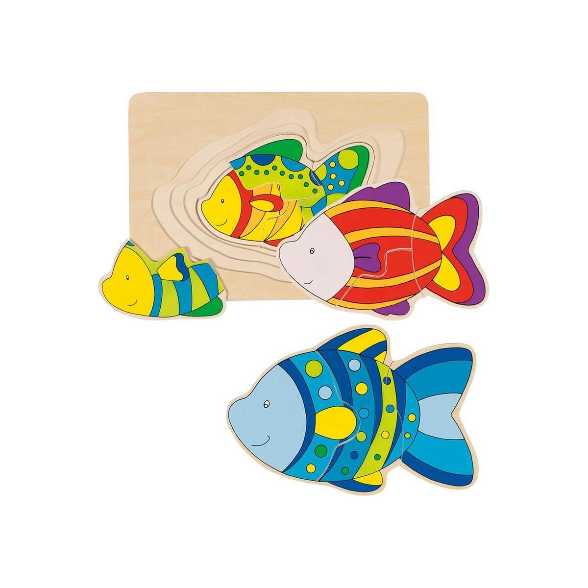 Schichtenpuzzle Fisch