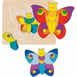 Schichtenpuzzle Schmetterling