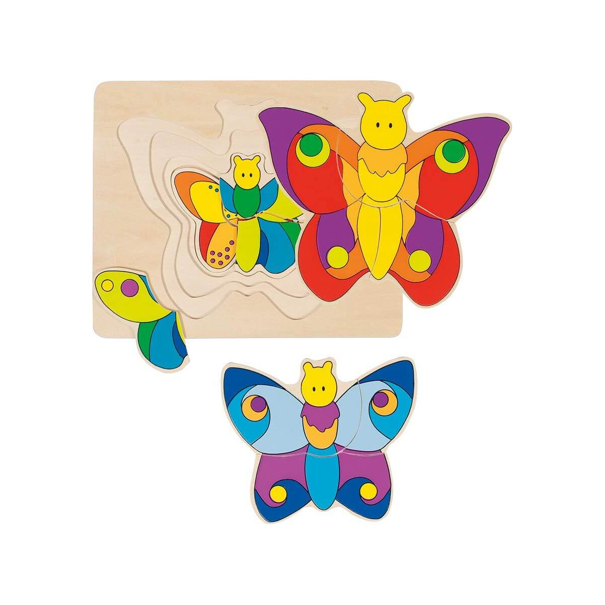 Schichtenpuzzle Schmetterling