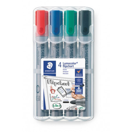 Flipchartmarker Lumocolor 4St Box