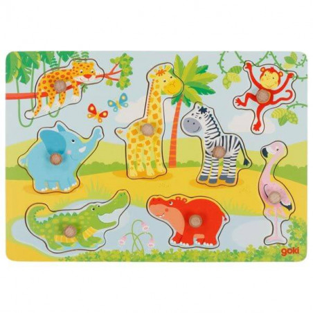 Steckpuzzle Afrikanische Tier Steckpuzzle Afrikanische Tier