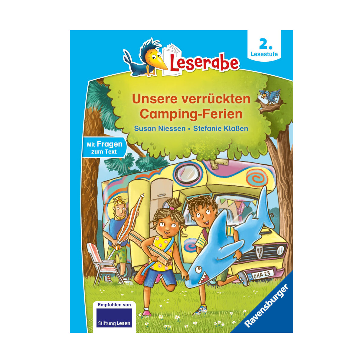 Leserabe - 2. Lesestufe: Unsere verrückten Camping-Ferien