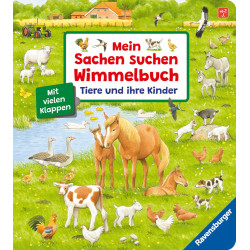 Mein Sachen suchen Wimmelbuch: Tiere und ihre Kinder