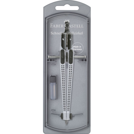 Zirkel Schnellverstellzirkel Grip silber