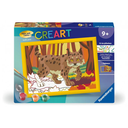 Luchs im Herbstwald
