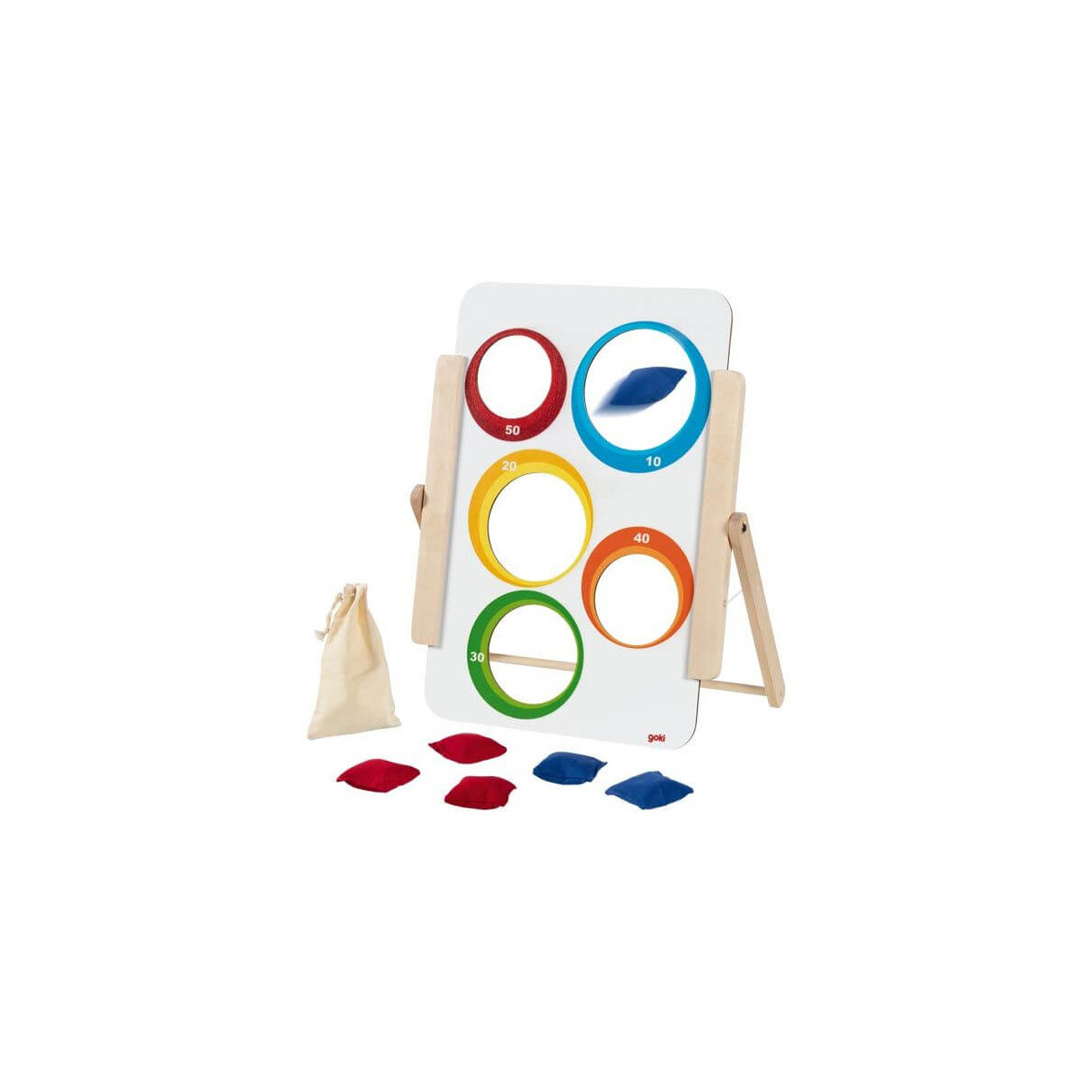 Zielwurfspiel für Klein und Groß, beidseitig bespielbar