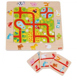 Legespiel, Finde den Weg, Auf dem Land