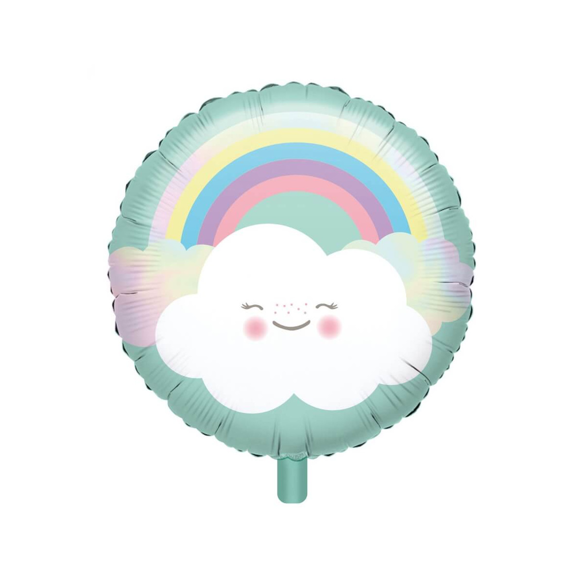 Standard Rainbow & Cloud Folienballon S40 verpackt 43 cm