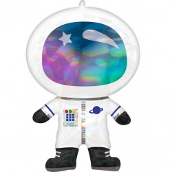 Supershape Holographic Iridescent Astronaut Folienballon P40