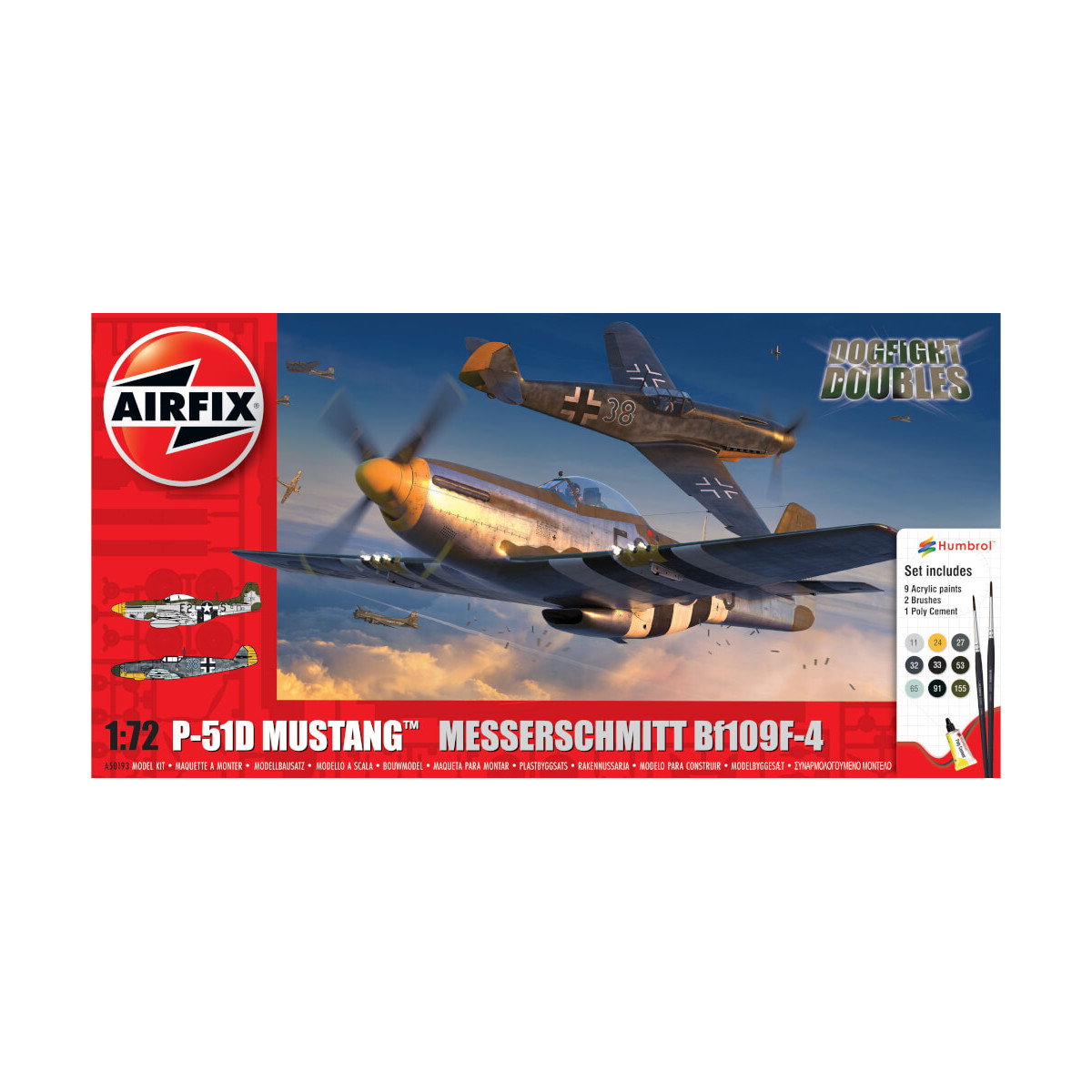 1/72 P-51D Mustang vs Bf109F-