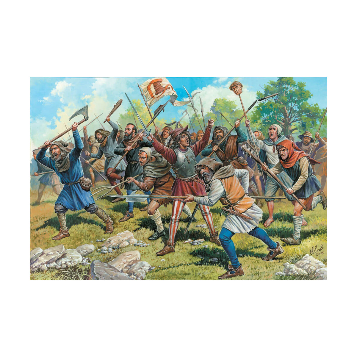 1/72 Mittelalterliche Bauern
