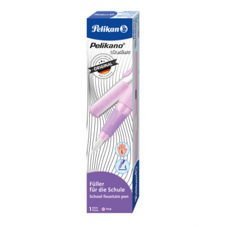 Schulfüller Pelikano structure P481 L Pink in Faltschachtel