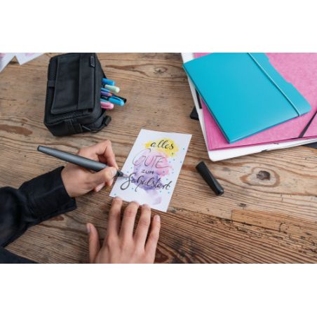 Füllhalter Twist Calligraphy P457 1,5mm Black in Faltschacht