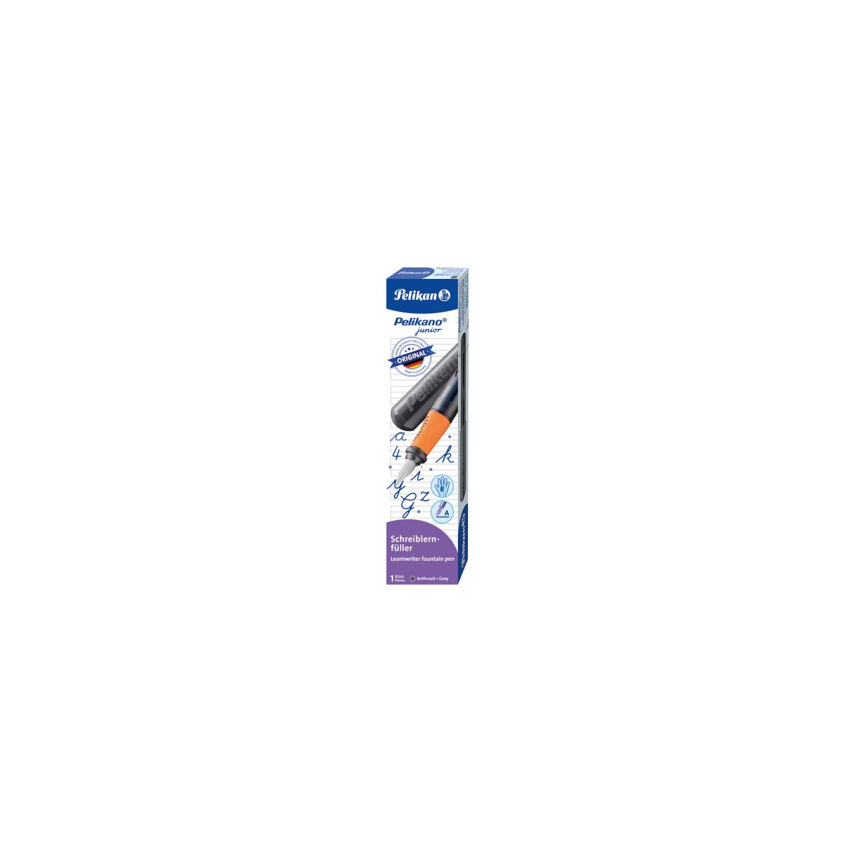 Schulfüller Pelikano junior P67A Anthrazit 2024 in Faltschac