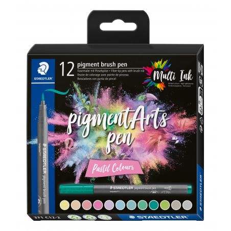 pigment brush pen Pastel Colour12ST