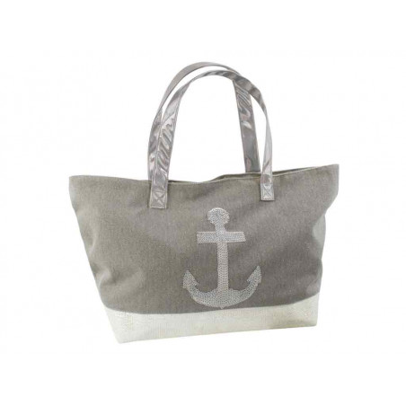 Canvas Shopper taupe Yin Yang (2)