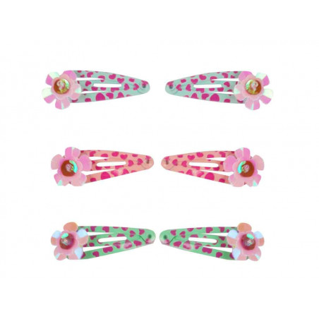 CC-Clip mit Blüte 3 cmit 3 Farben