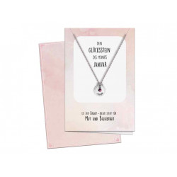 Glückskette mit Februar-Stein