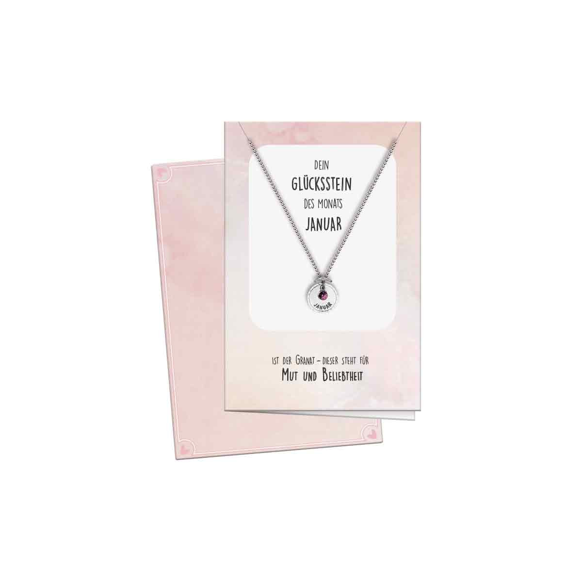 Glückskette mit Februar-Stein
