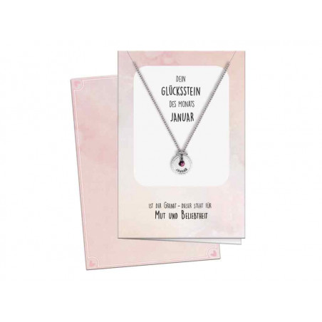 Glückskette mit Februar-Stein