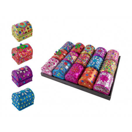 Schmuckbox m. Pailletten