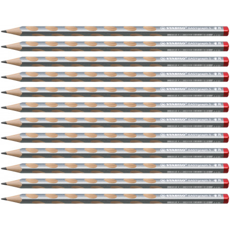 STABILO EASYgraph S Metallic HB silber R