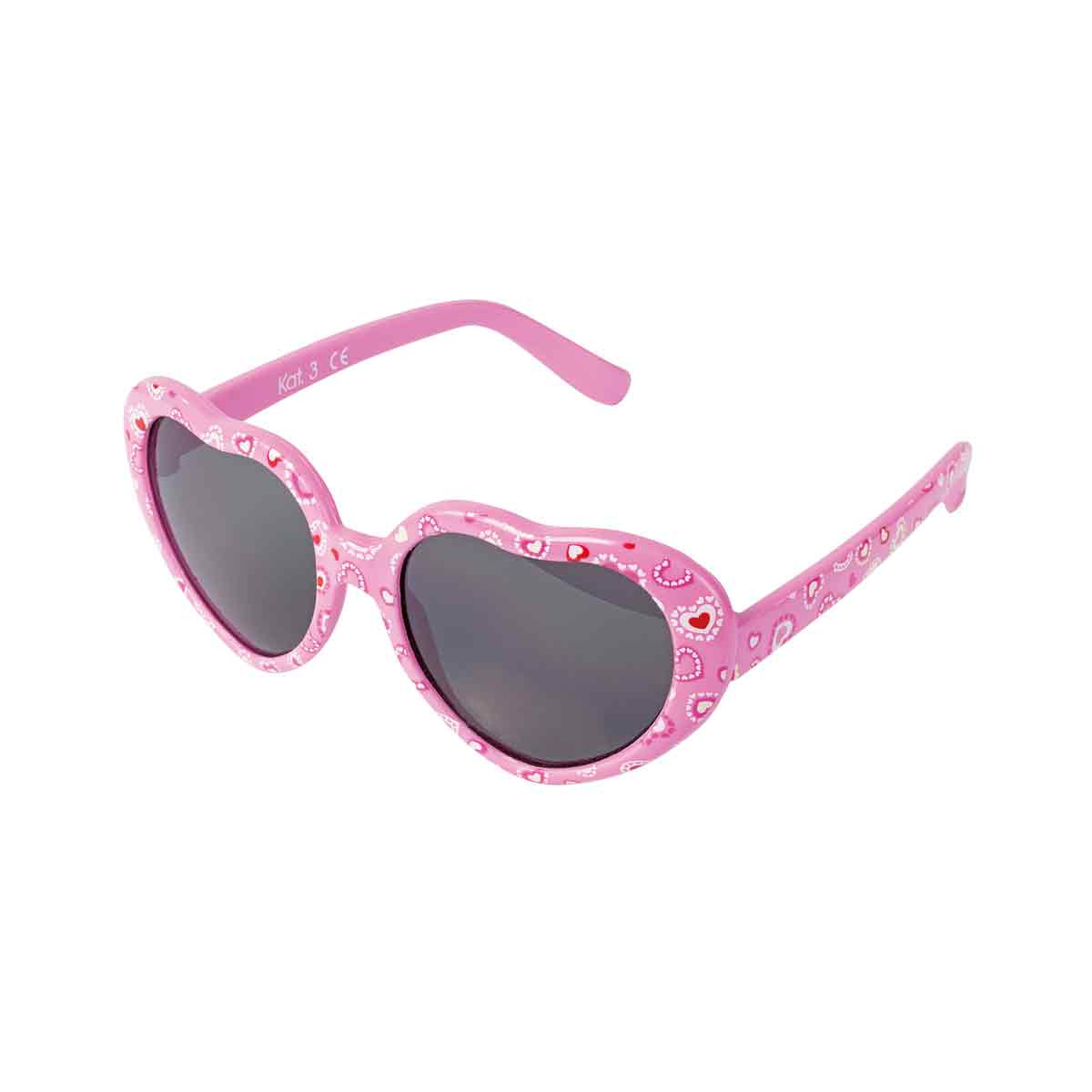 Sonnenbrille FL Herzform rosa (1)