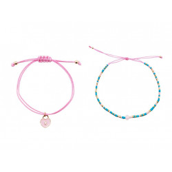 Armband Set 2tlg. Schloß/Herz (6)