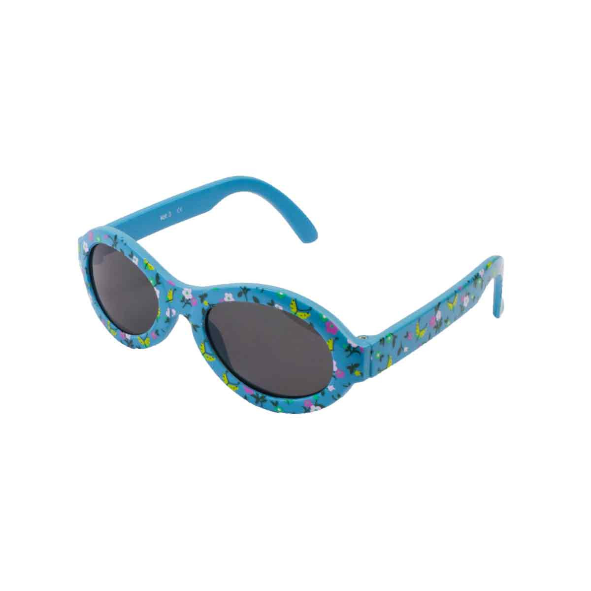 Flex Sonnenbrille blau m Blumen 4-214 (1)