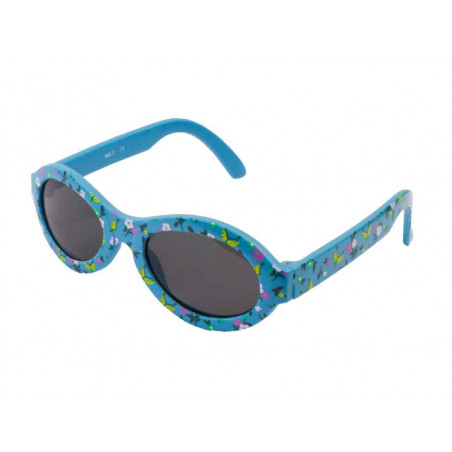 Flex Sonnenbrille blau m Blumen 4-214 (1)