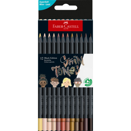 Buntstifte Black Edition Skin Tones 12er