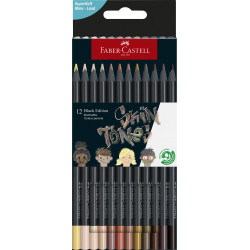 Buntstifte Black Edition Skin Tones 12er