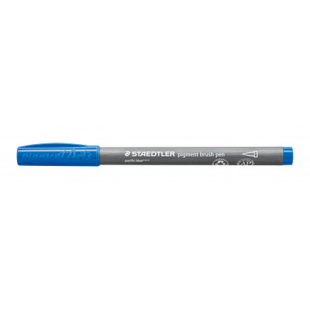 pigment brush pen pazifikblau