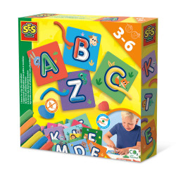 Ich lerne das Alphabet Kneten