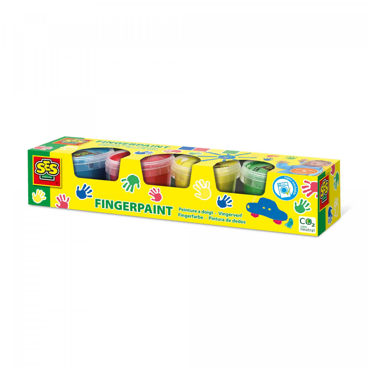 Fingerfarbe Basic 4 Farben x 110 ml