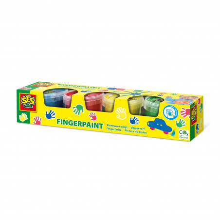 Fingerfarbe Basic 4 Farben x 110 ml