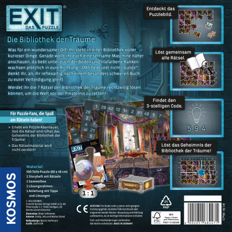 EXIT-Puzzle Bibliothek